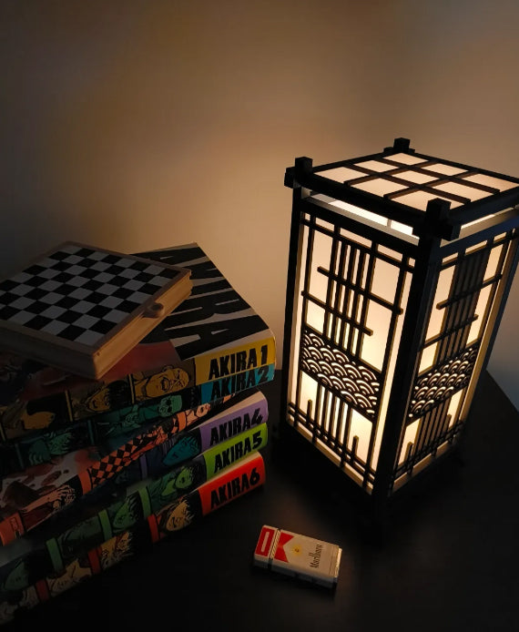 Wave Lantern | Lámpara Japonesa | KUMIKO